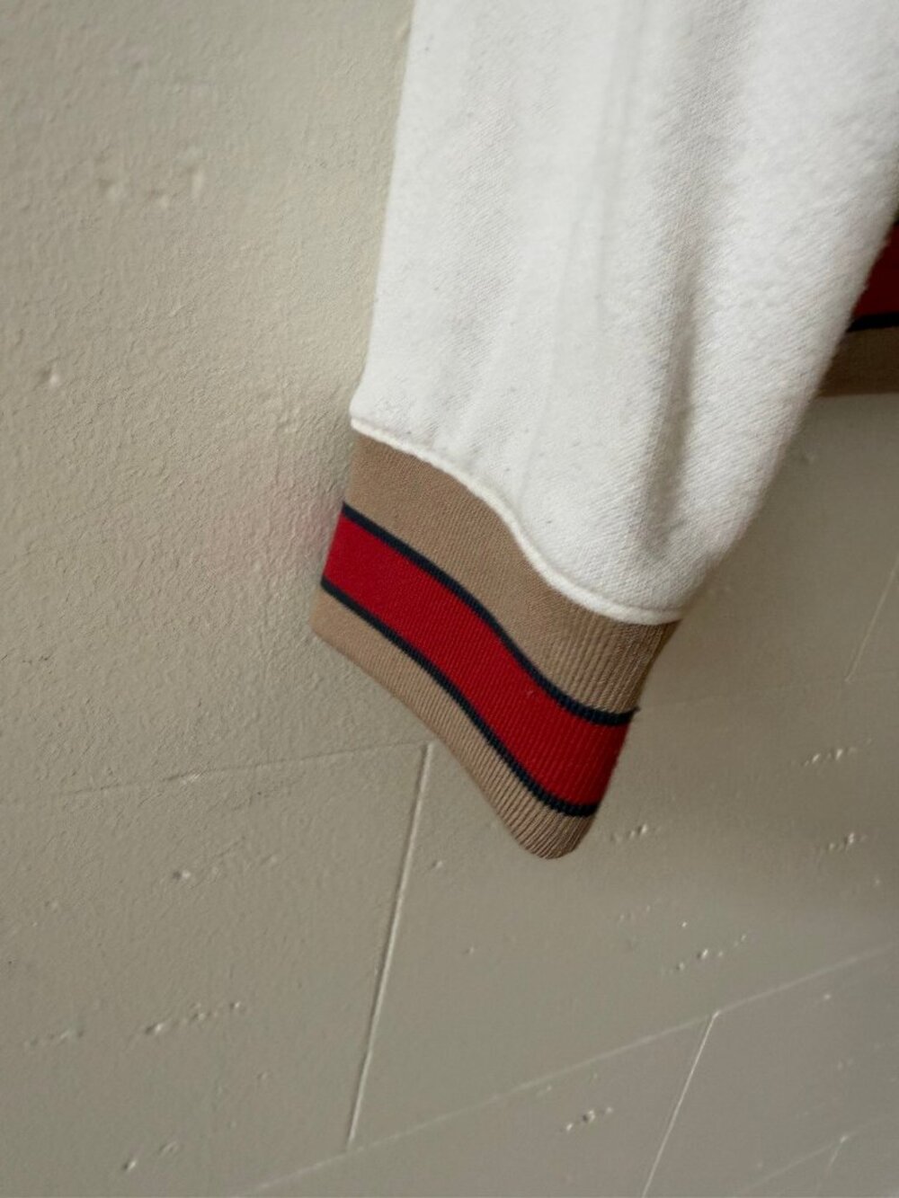 Little Moon Aritzia | Retro Stripe White Casual Sweatshirt | Medium - Picture 3 of 9